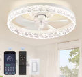 20 in. Smart Flush Mount Color Changing LED Ceiling Fan