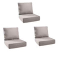 24 in. x 24 in. x 6 in Outdoor Cushion   Beige (3-Set)