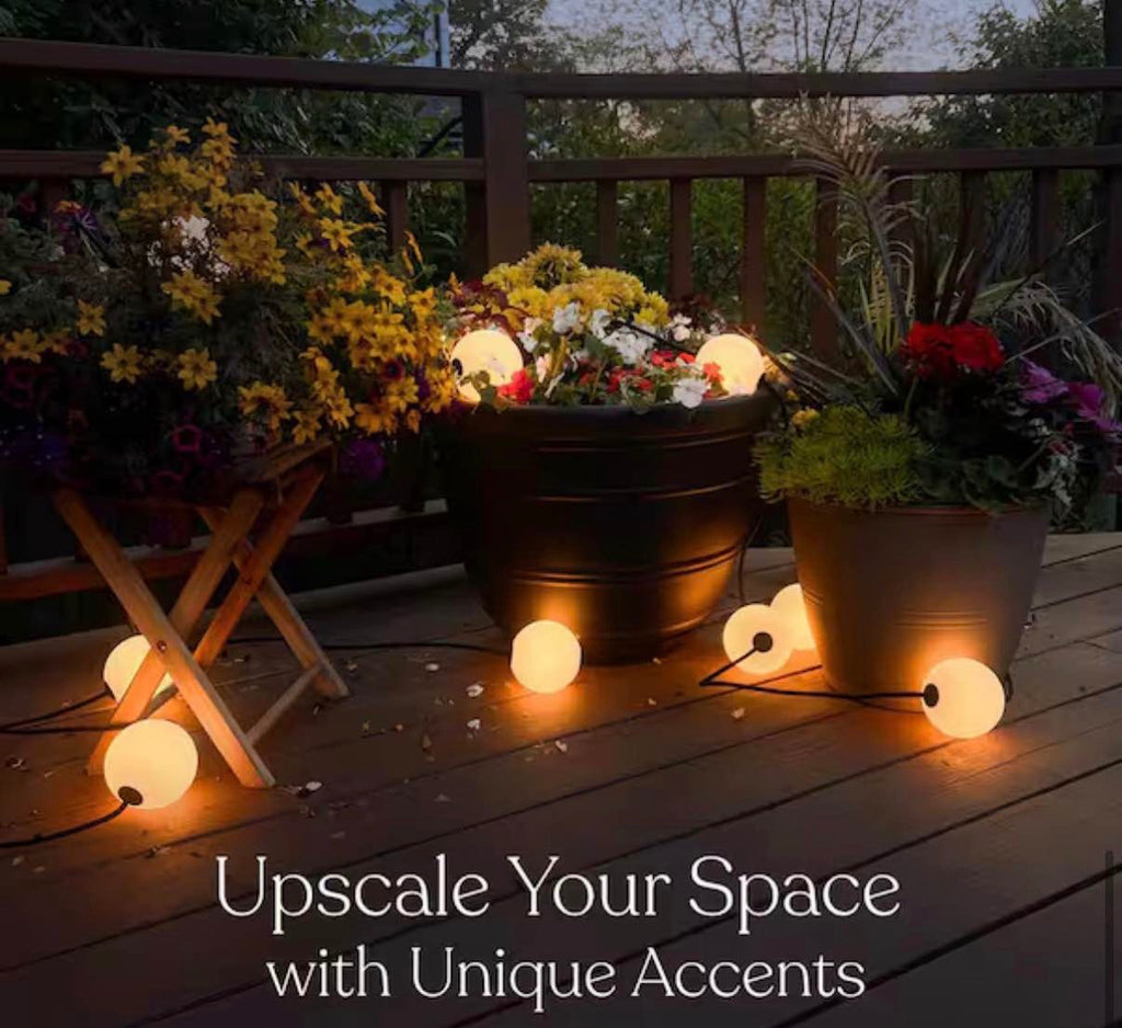 10-Light 28 ft Globe Bulb String Lights