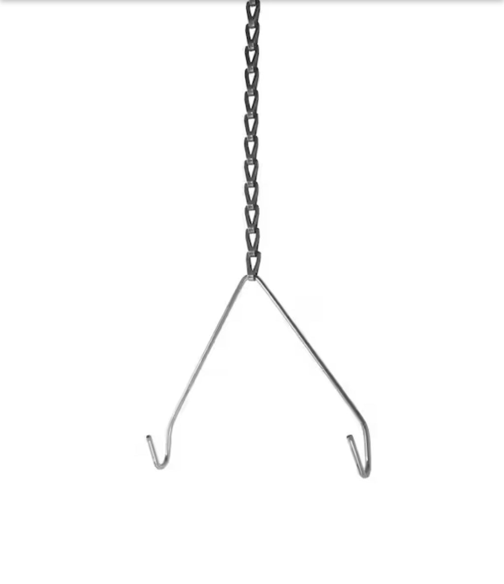 3 ft. White Hook-Style V-Hangers Chain and S-Hook (6 packs)