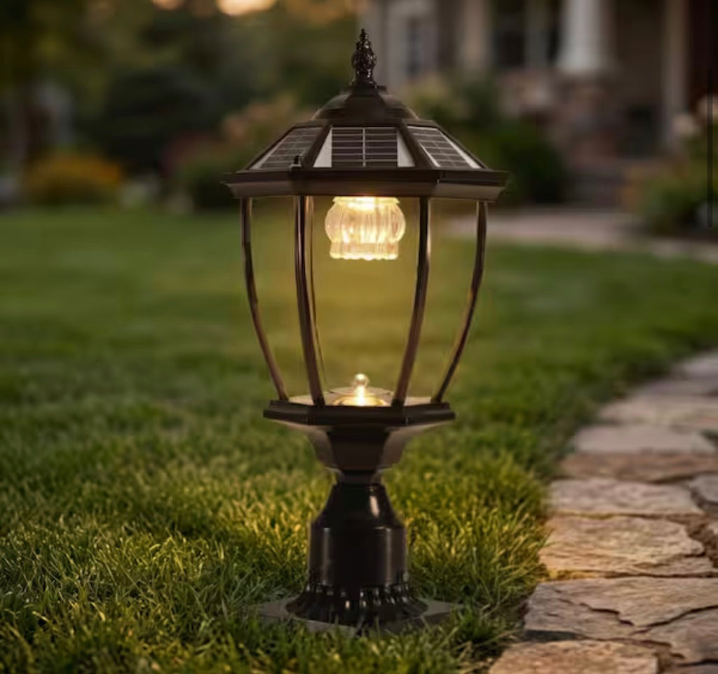 Outdoor Weather Resistant Solar Post light