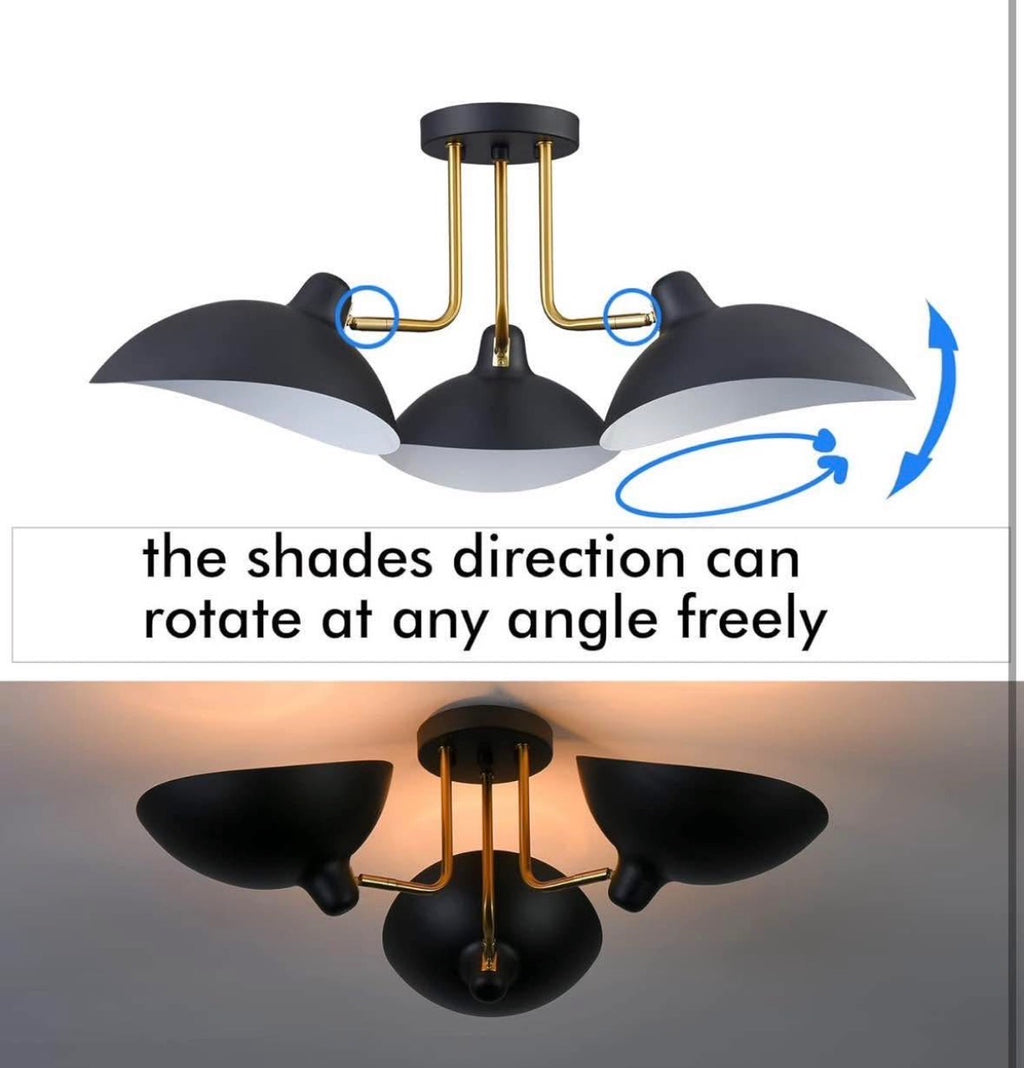 Multi-Directional Ceiling Light Fixture