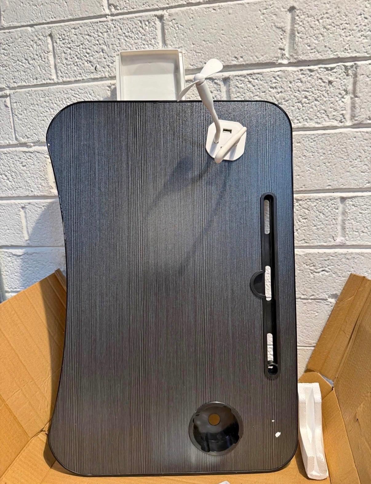 Portable Foldable Laptop Bed Table with USB Charge Port