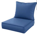 24 in. x 24 in. x 5 in. Square Outdoor Chairs Cushion blue