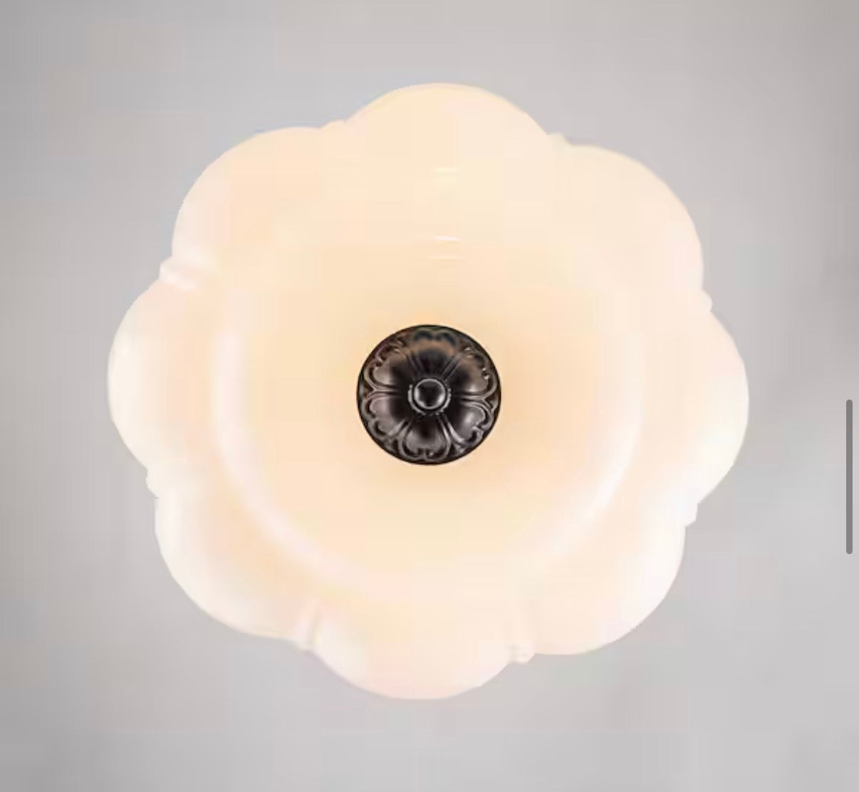 Elizabeth 15" Frosted Glass Semi-Flush Mount Ceiling Light