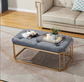 Otten 44 Wide Tufted Rectangle Cocktail Ottoman