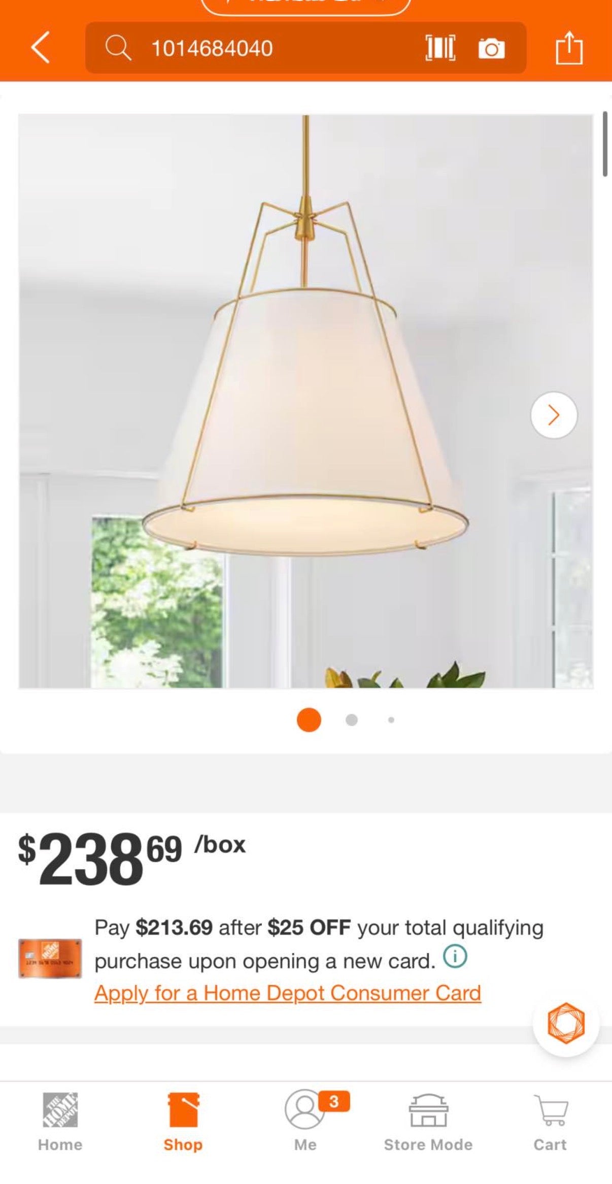 Haven Modern Farmhouse 4-Light Brass Frame Pendant Light