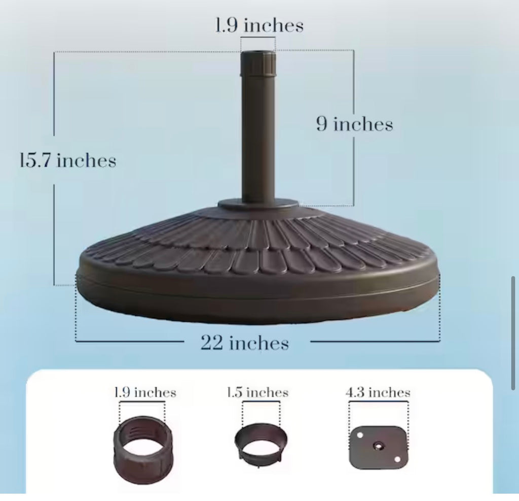 80 lbs. Round Patio Umbrella Base