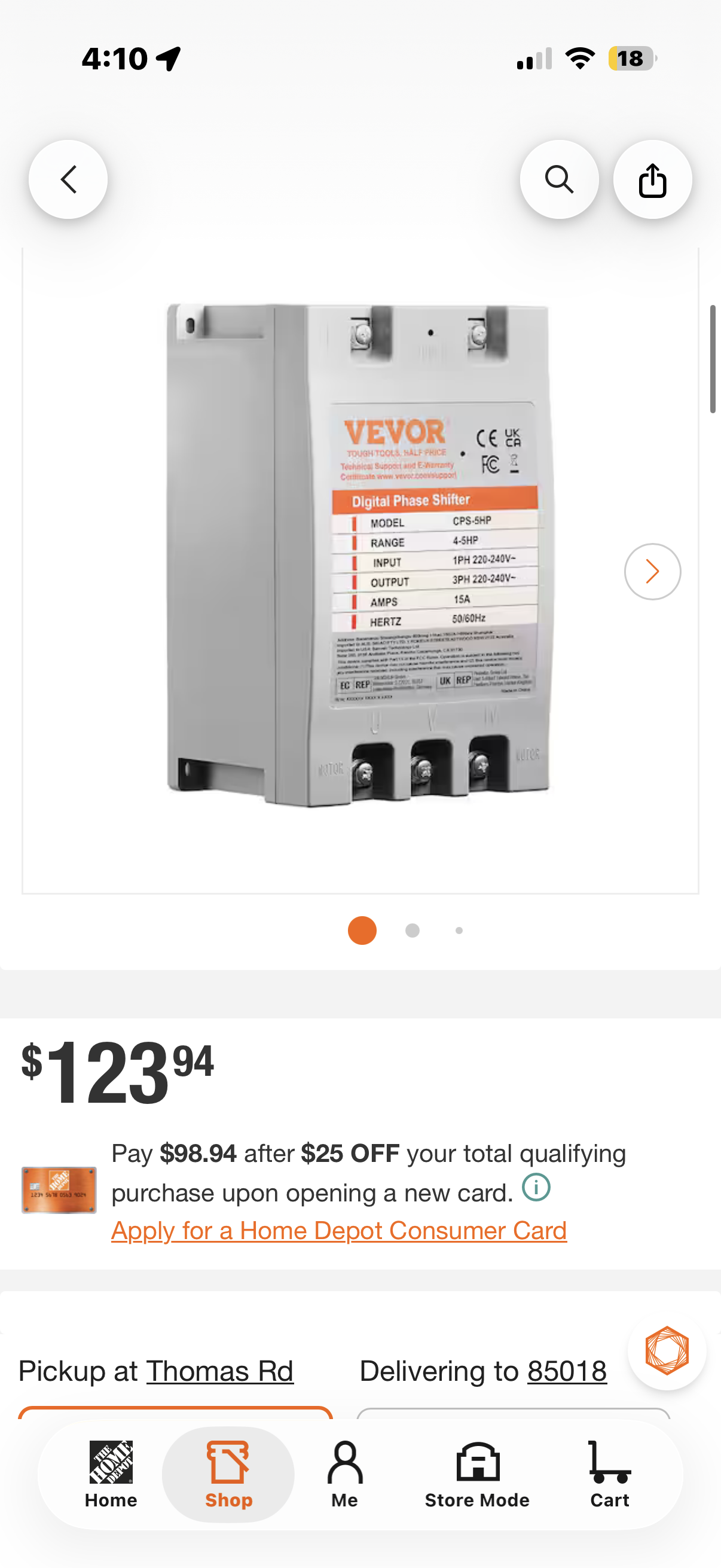 3 Phase Converter 5HP