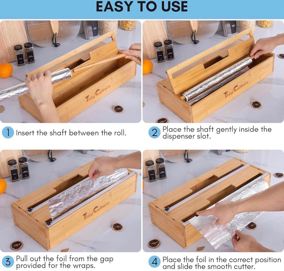 18 Inch Large Foil Wrap Dispenser with Cutter