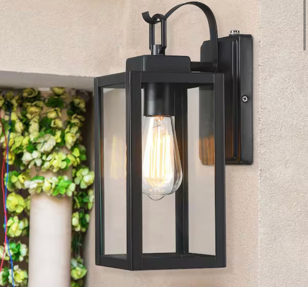 Outdoor Wall Lantern Sconce Dusk to Dawn Sensor
