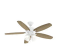 52 in. Indoor White Dual Mount Ceiling Fan