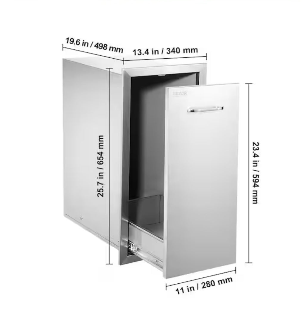 VEVOR Outdoor Kitchen Trash Drawer