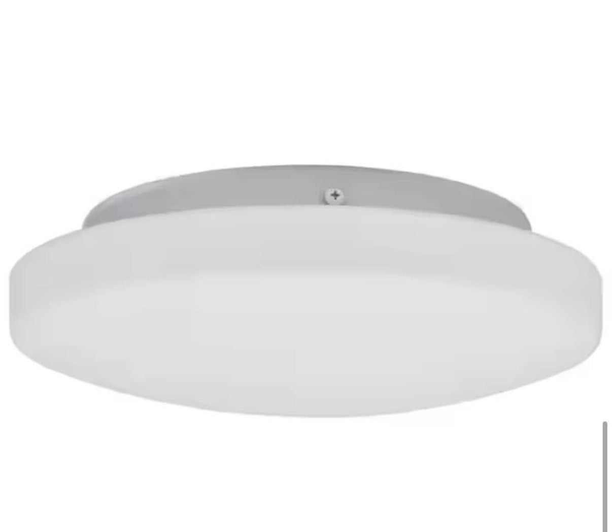 Orion 10.75 in. 2-Light White Flush Mount