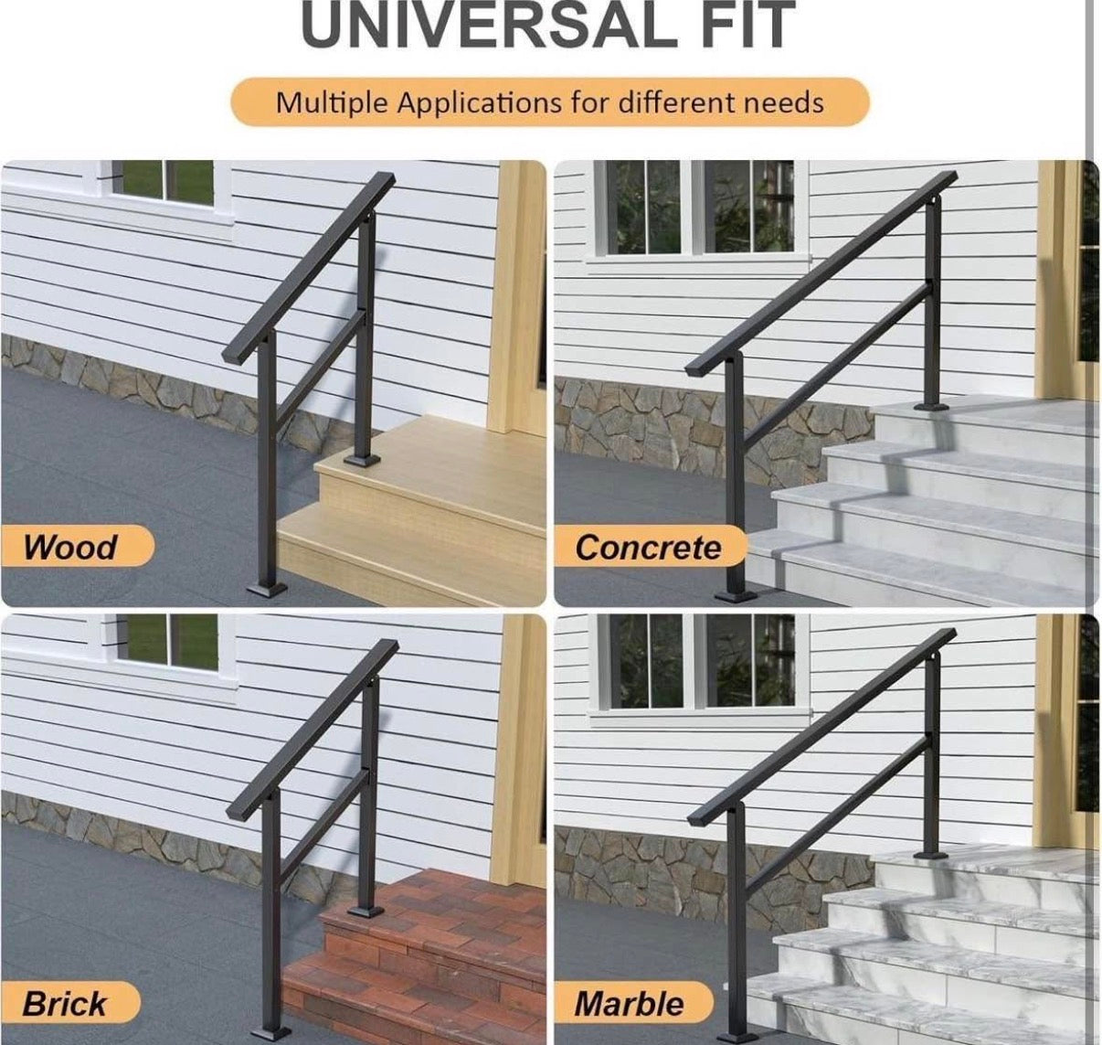 Handrails for Outdoor Steps Stair Railing