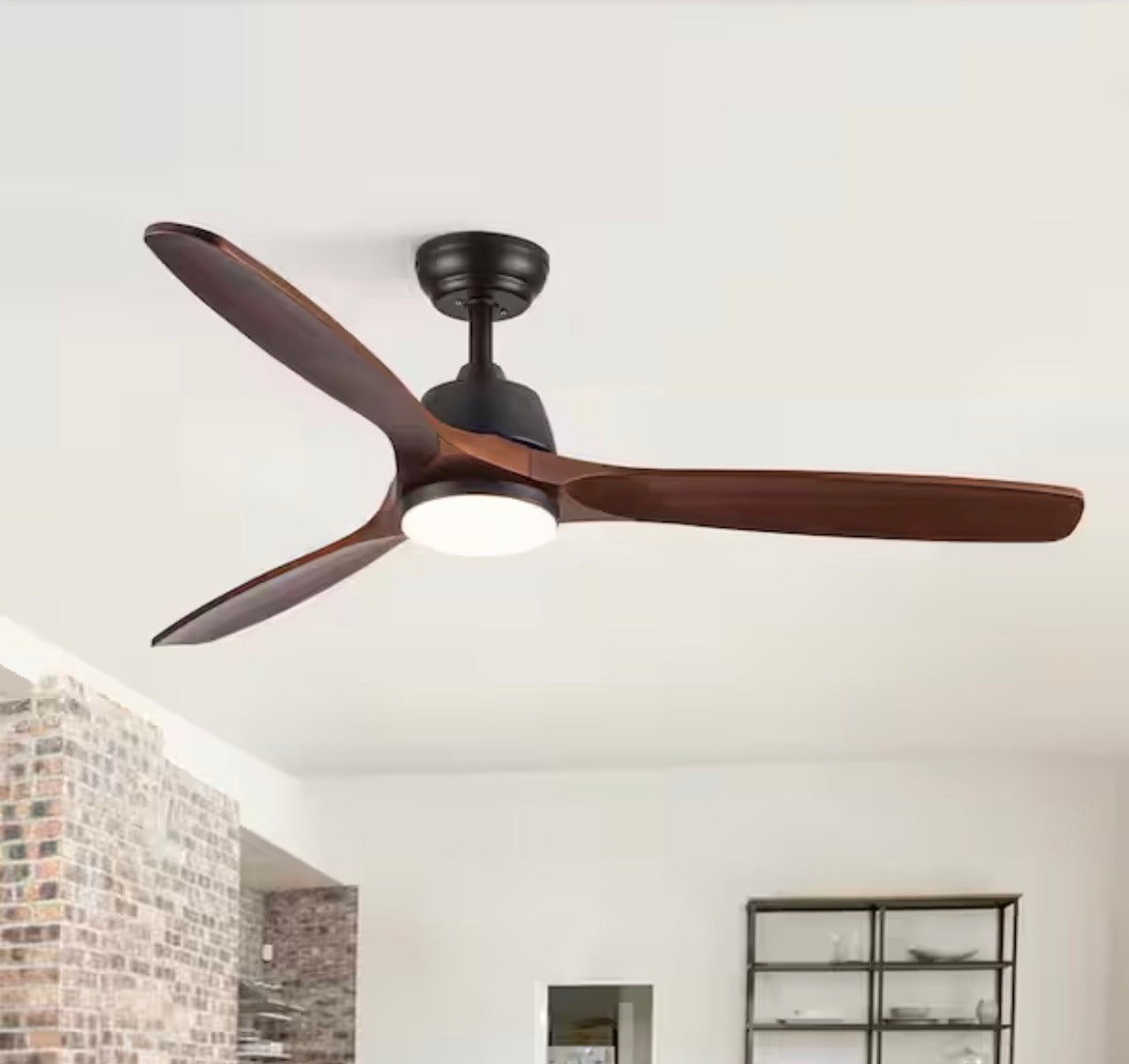 52 in. Solid Wood Blades ceiling fan