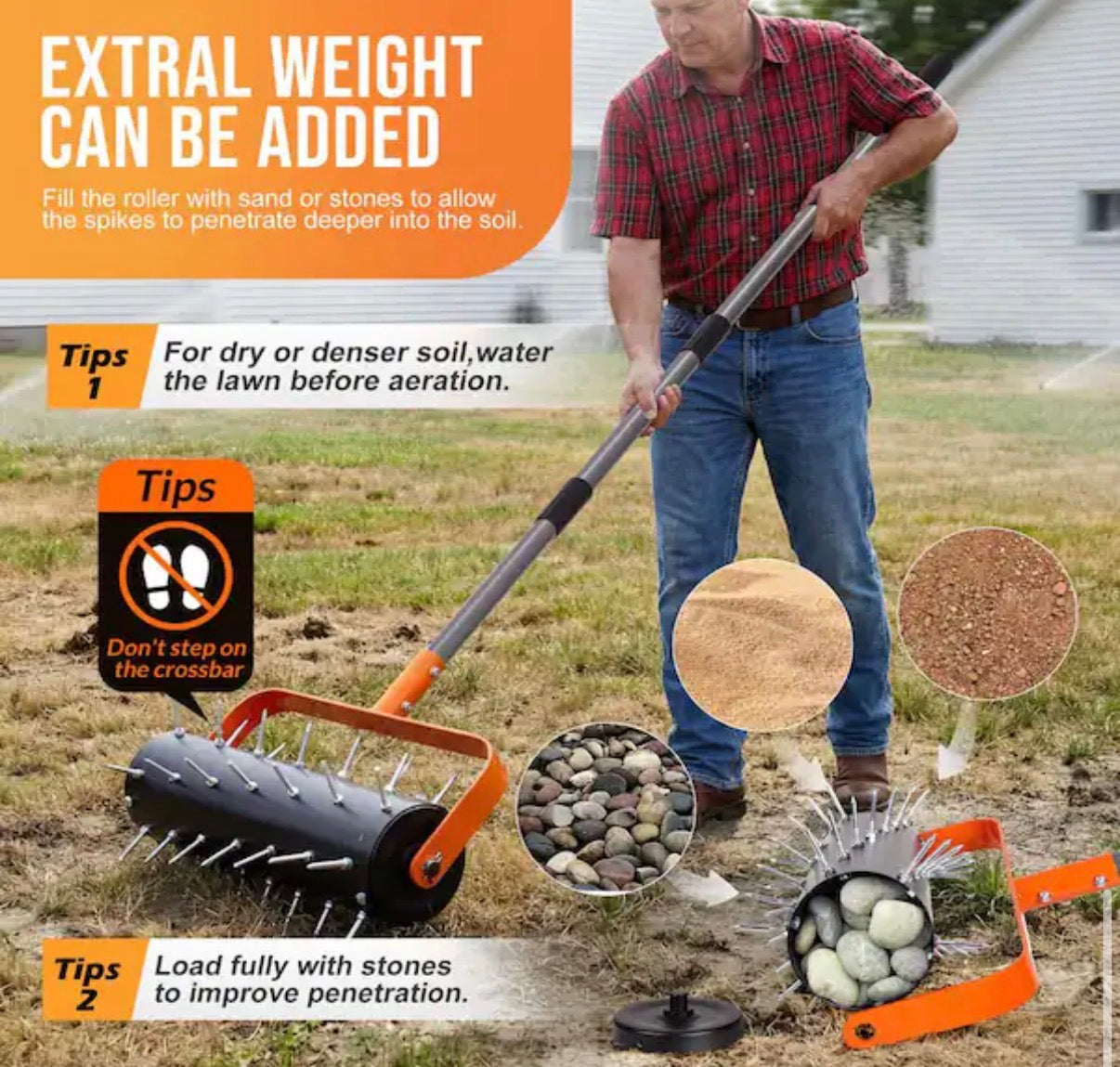 Heavy-Duty Lawn Aerator
