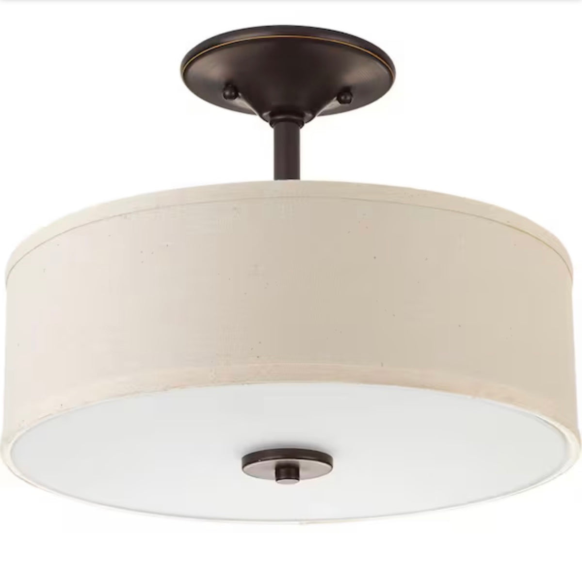 Inspire Collection LED Ceiling Light Drum Semi-Flush Mount
