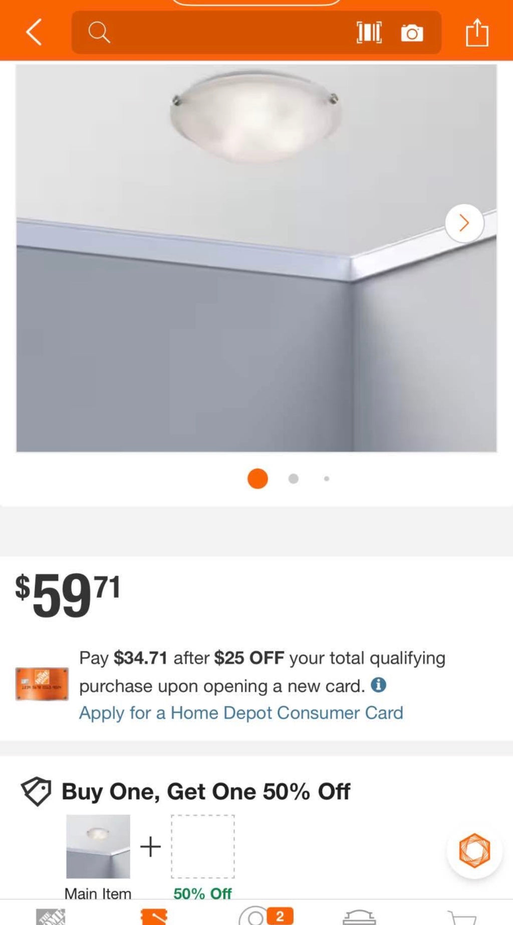 Constellation 16 in Ceiling Light Fixture