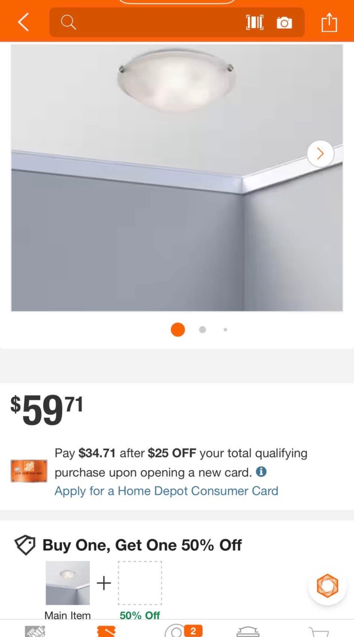 Constellation 16 in Ceiling Light Fixture