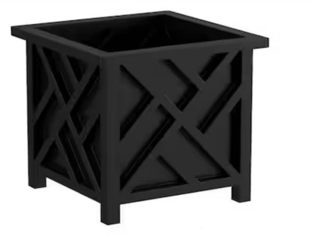 Black Plastic Planter Box