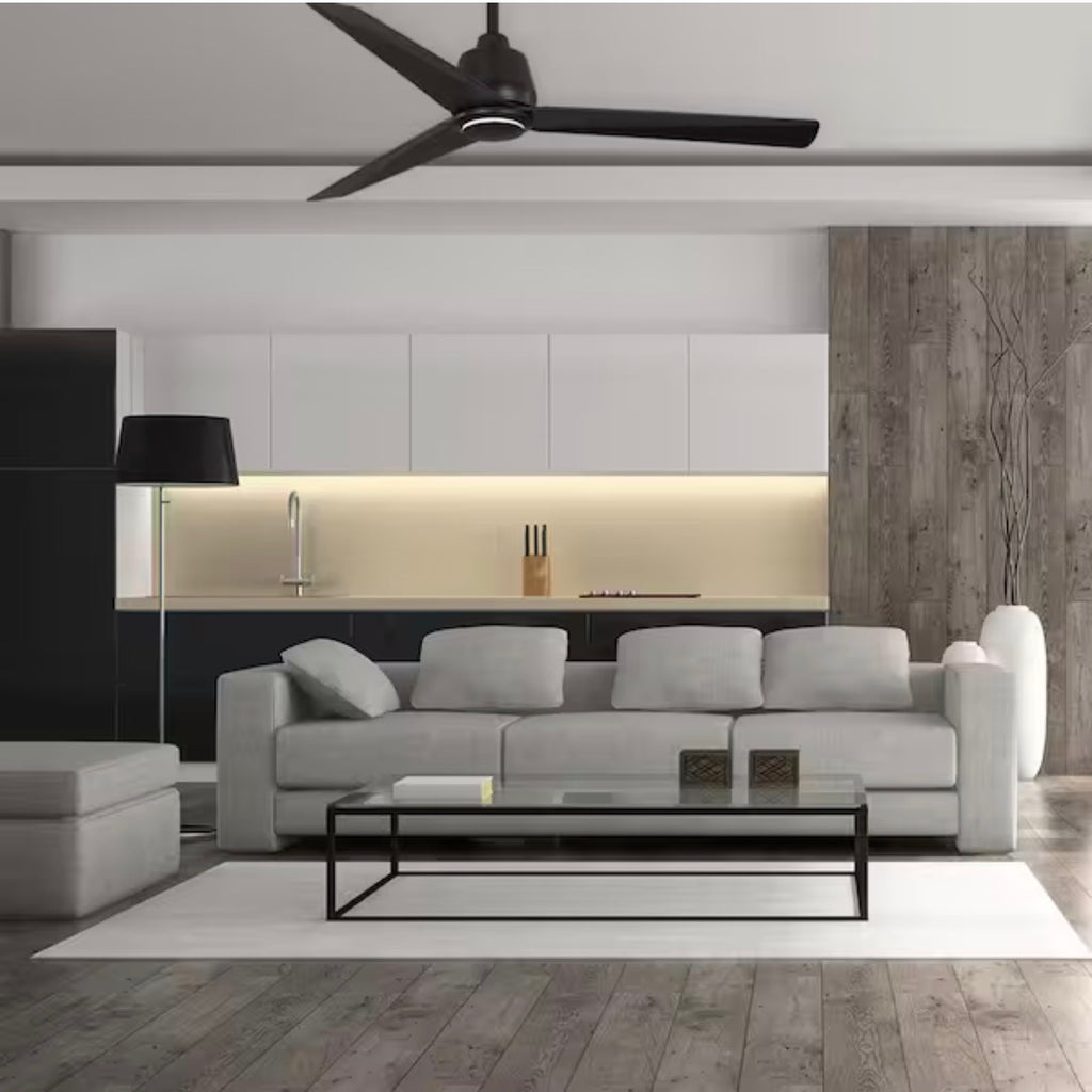 56 in. Indoor/Outdoor Ceiling Fan with LED Accent Ring Light