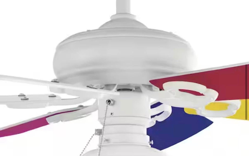 Minuet 36 in. White Ceiling Fan with Light Kit