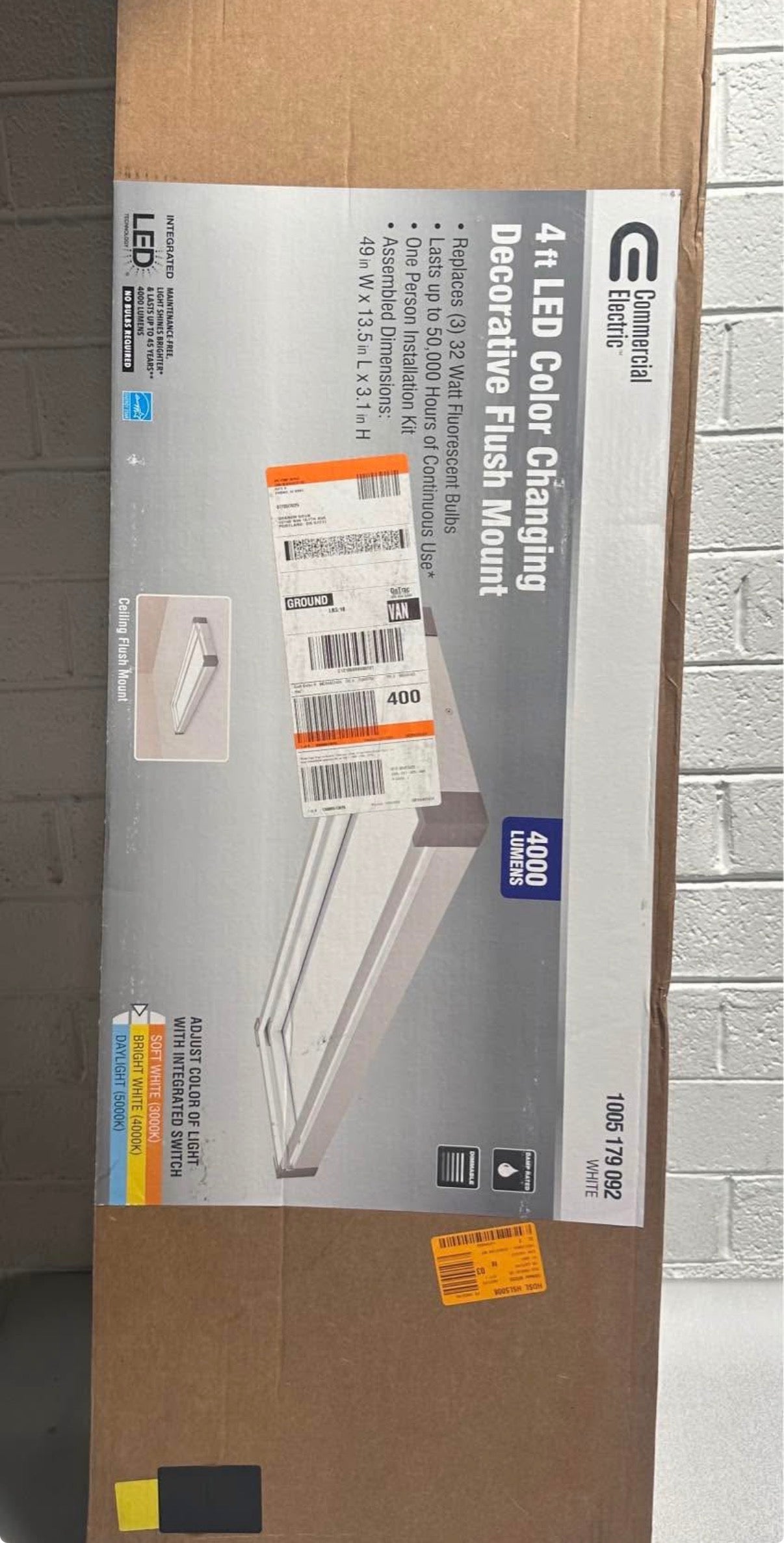 4 ft LED Colour Changing  decorative Flush Mount