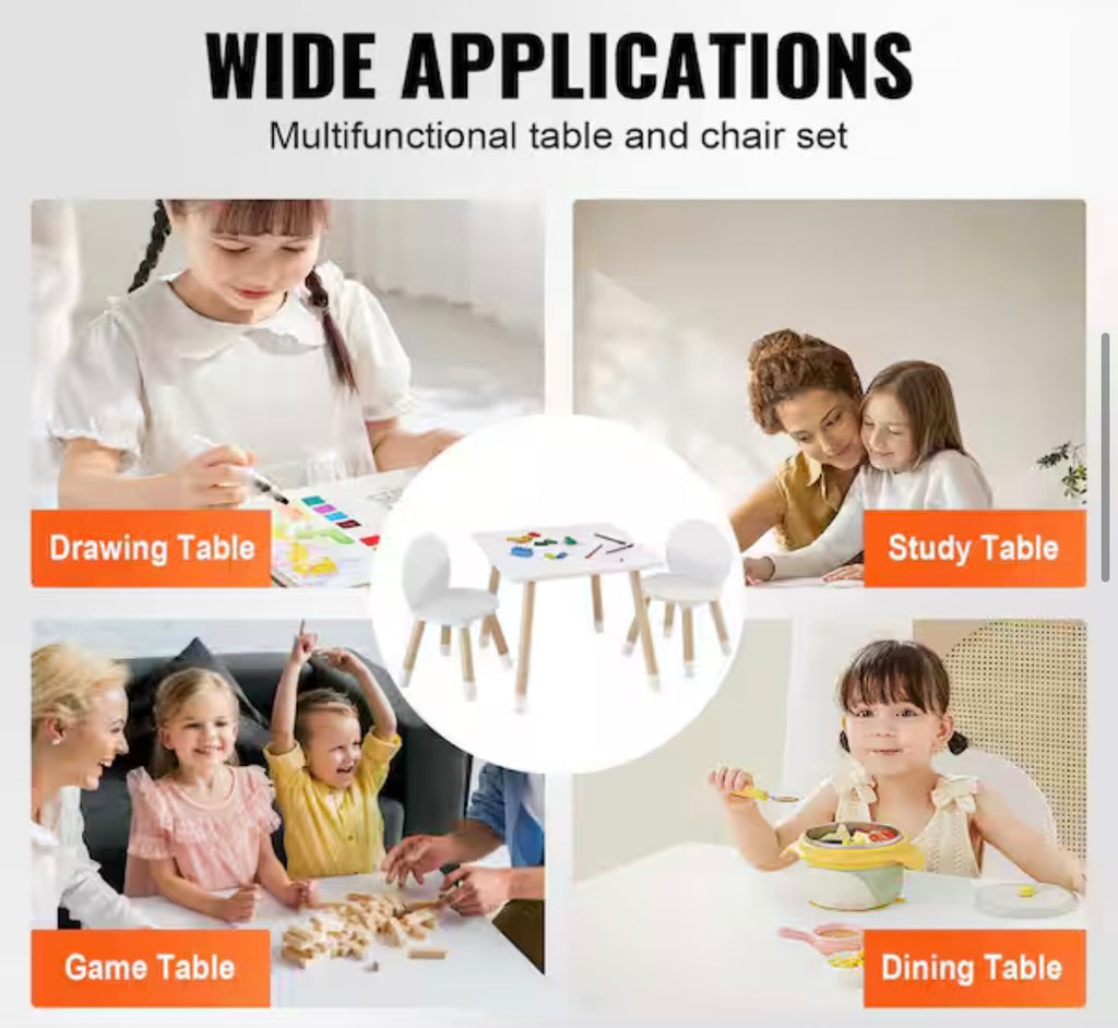 Kids Table and 2-Chairs Set