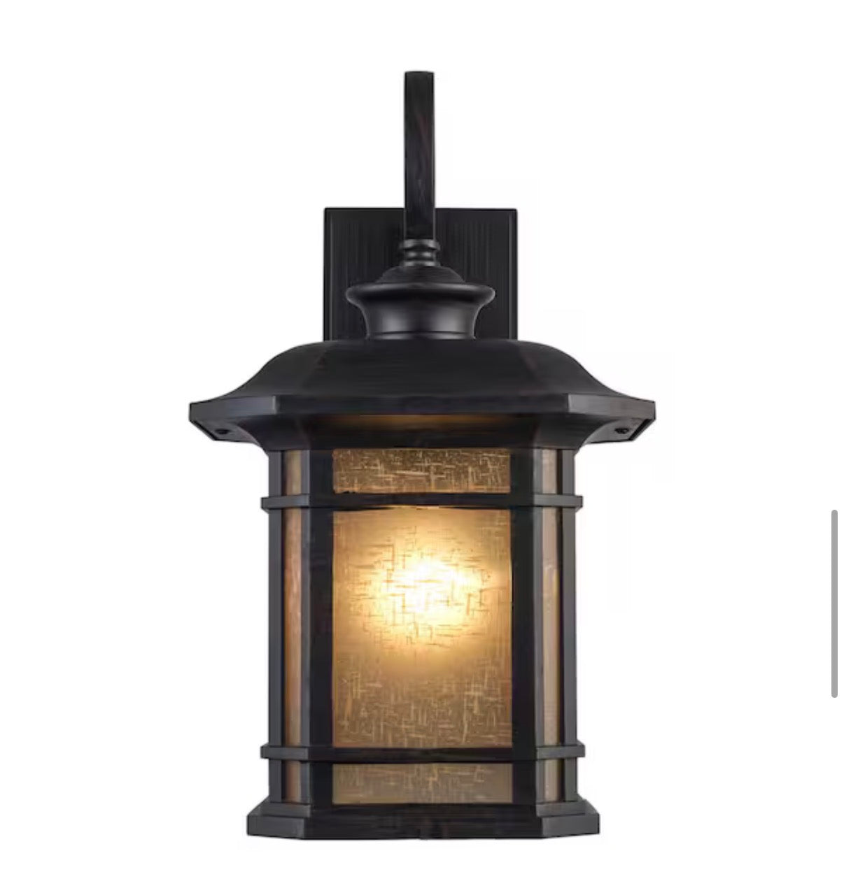 San Miguel 16.5 in. 1-Light Rust Outdoor Wall Light