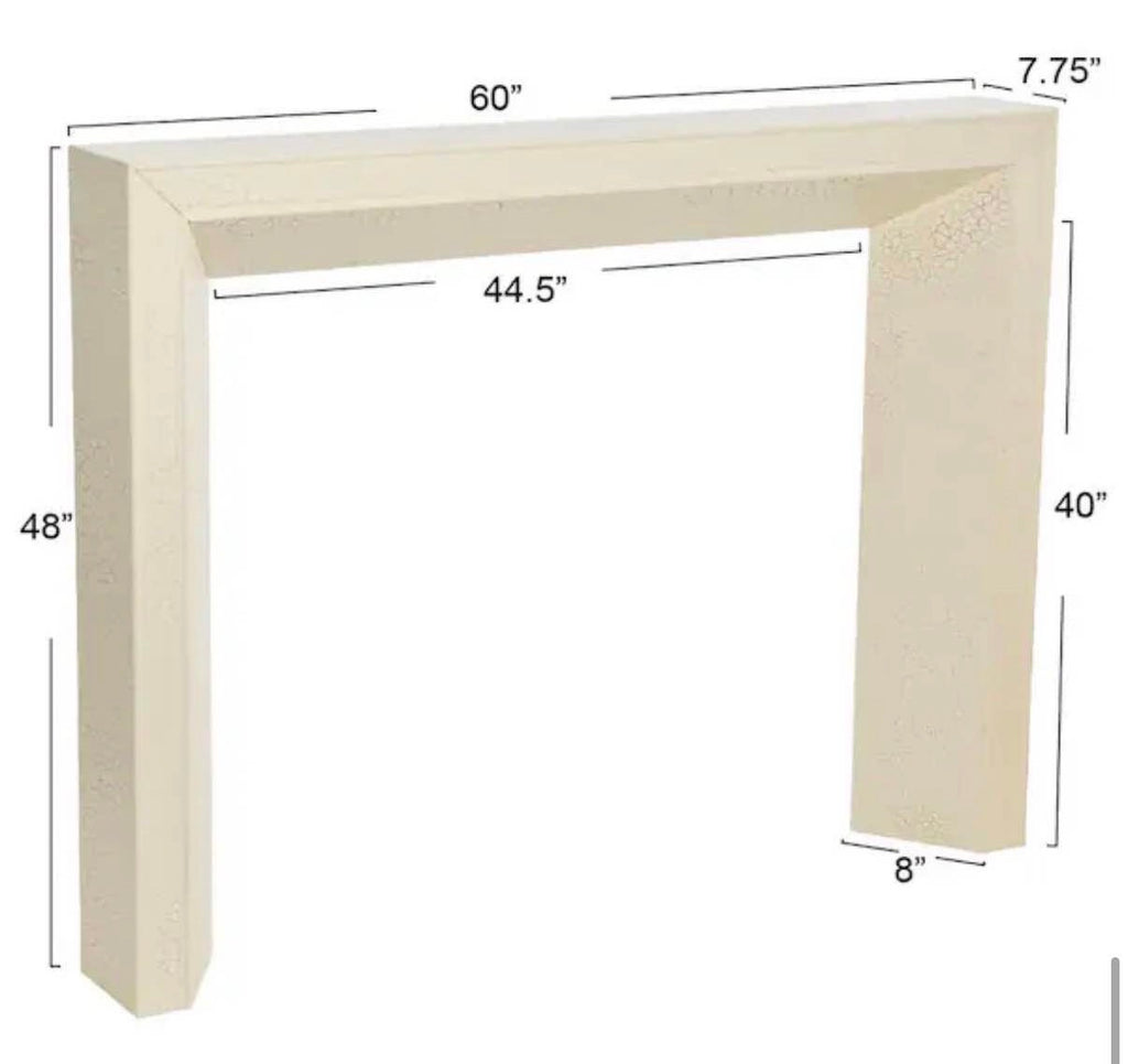 decorative fireplace 60 in. L x 48 in. H Modern Mantel