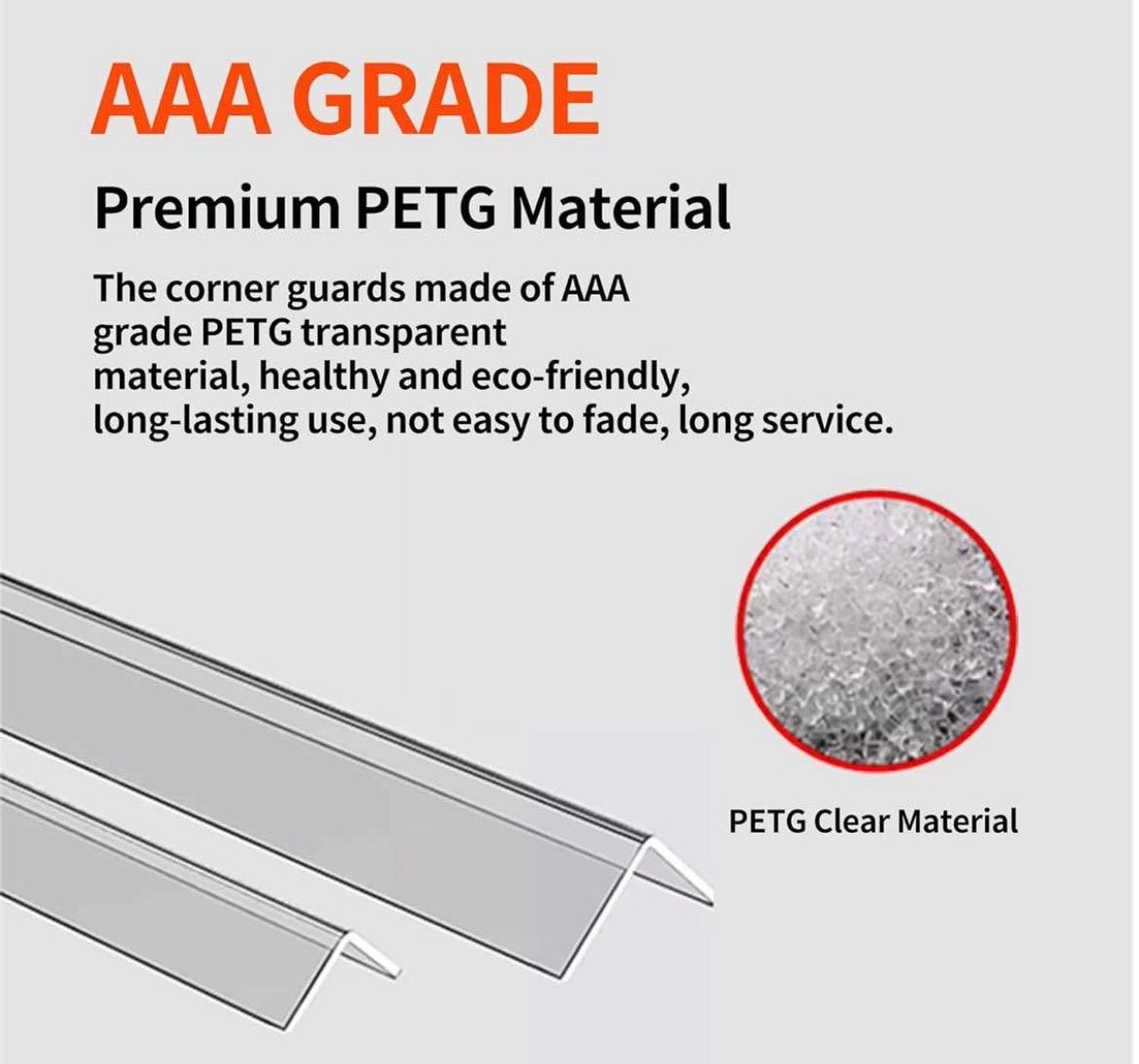 Clear Self-Adhesive Wall Corner Protectors-2 PCS