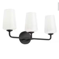Celino 3-Light Black Bathroom Vanity Light