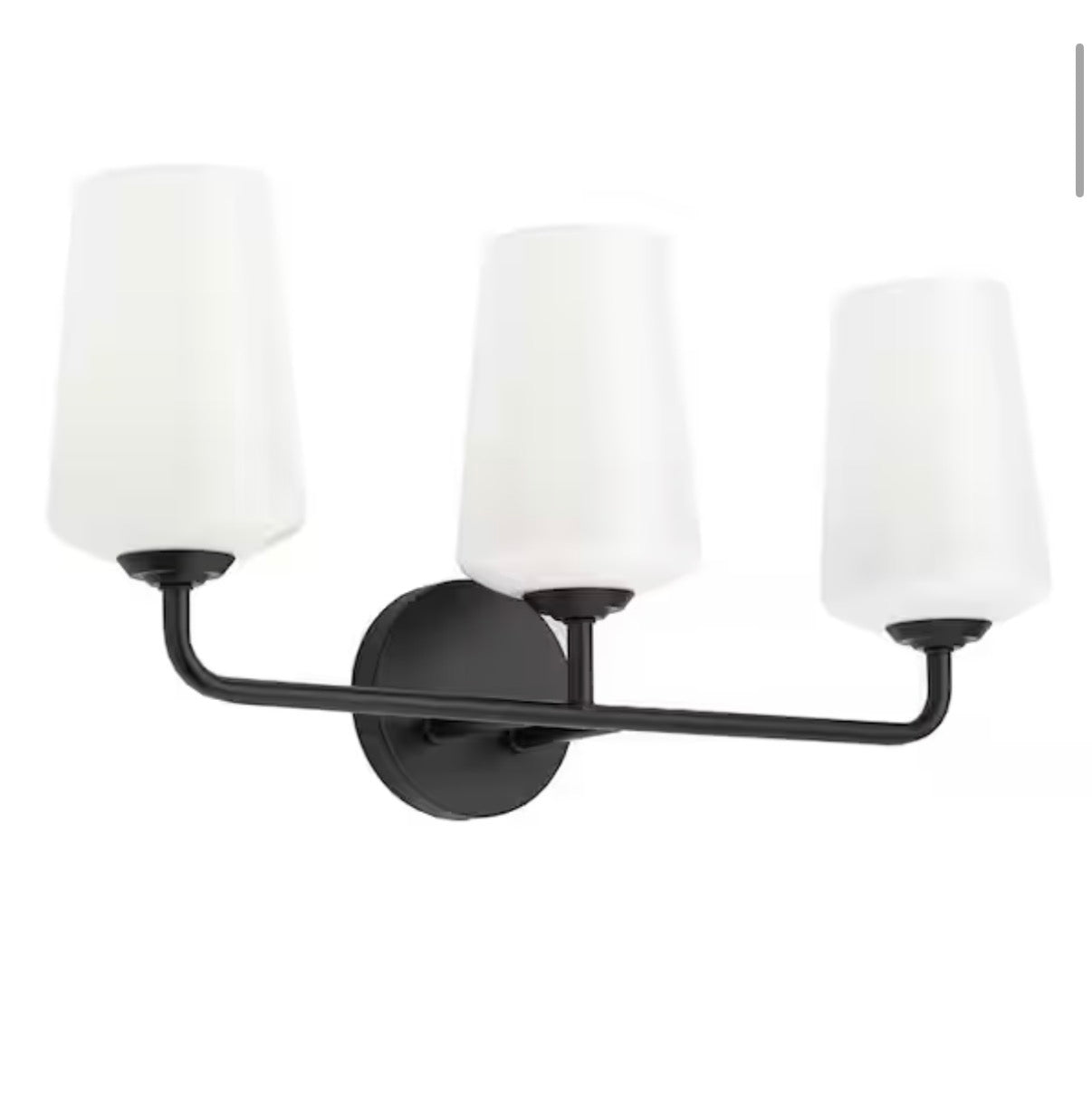 Celino 3-Light Black Bathroom Vanity Light