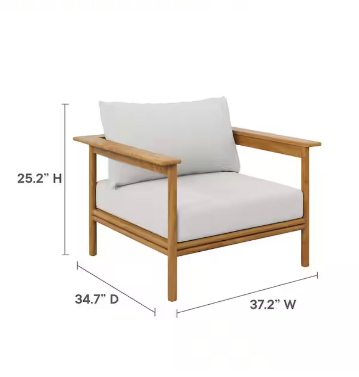 Modway Armchair ( missing seat cushions)