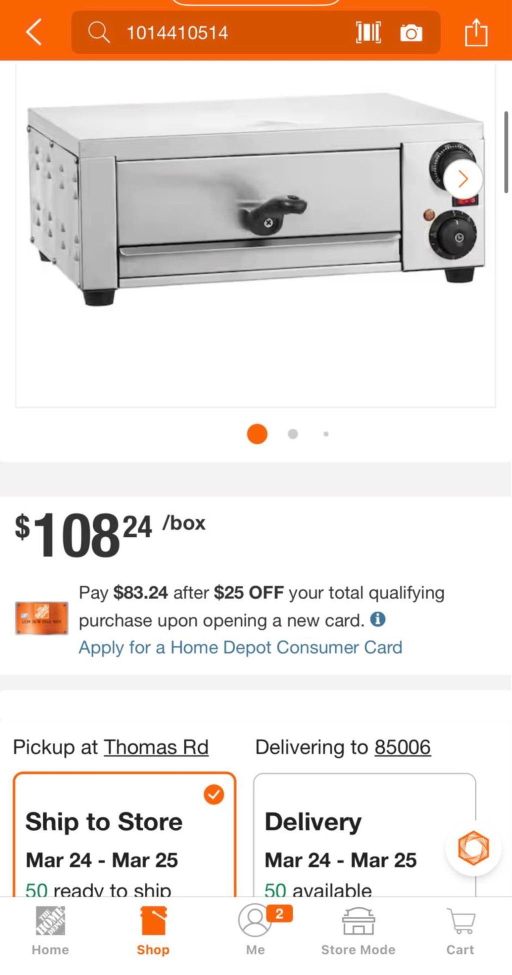 Electric Pizza Oven Countertop ( used like new)