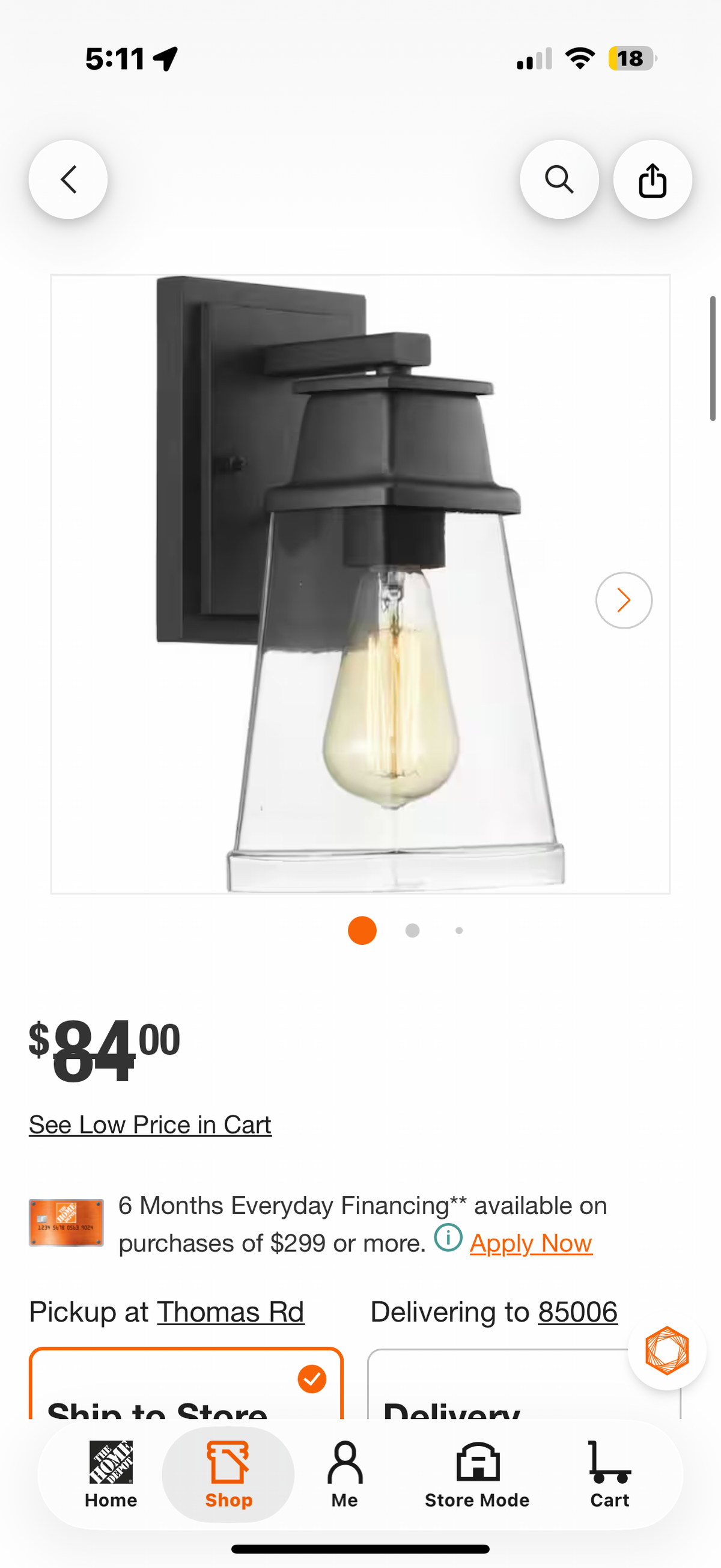 Craftsman Outdoor medium  Wall Lantern Light