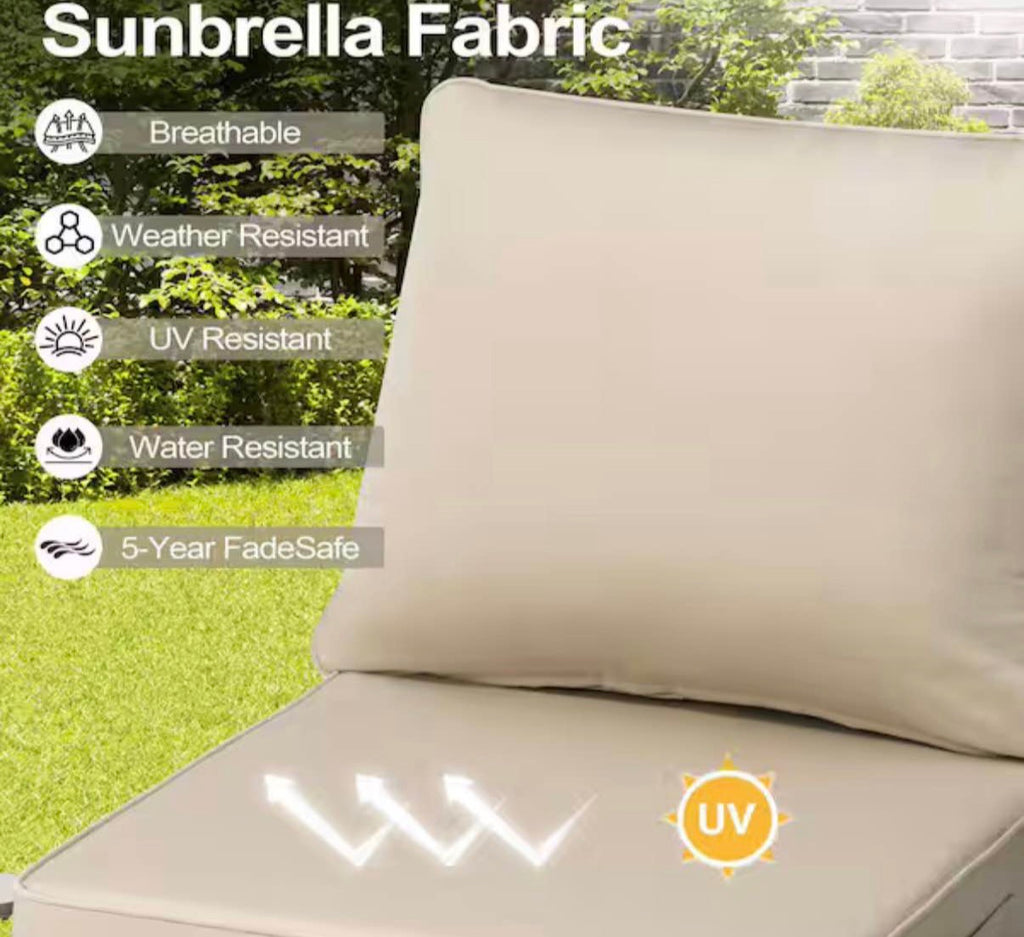 24 in. x 24 in. Sunbrella Deep  Outdoor  Chair Cushion