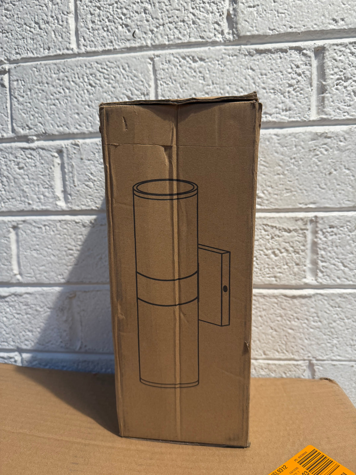 LED Black Dusk to Dawn Outdoor Cylinder Wall Lantern Sconce