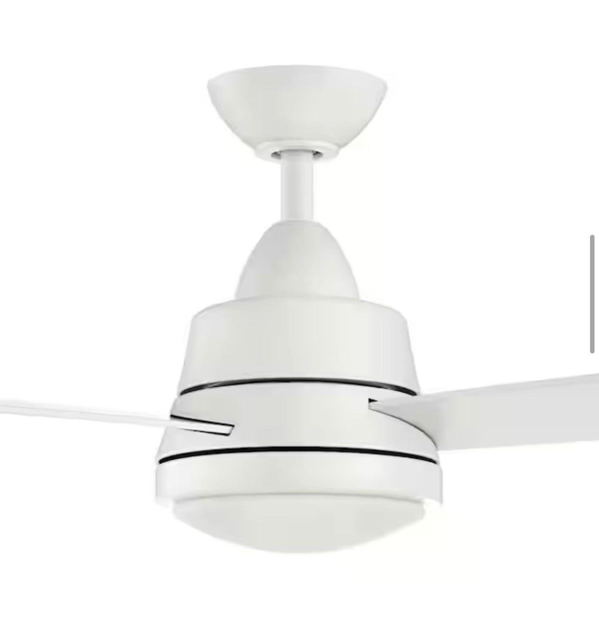 Caprice 52 in. Integrated LED Indoor Matte White Ceiling Fan