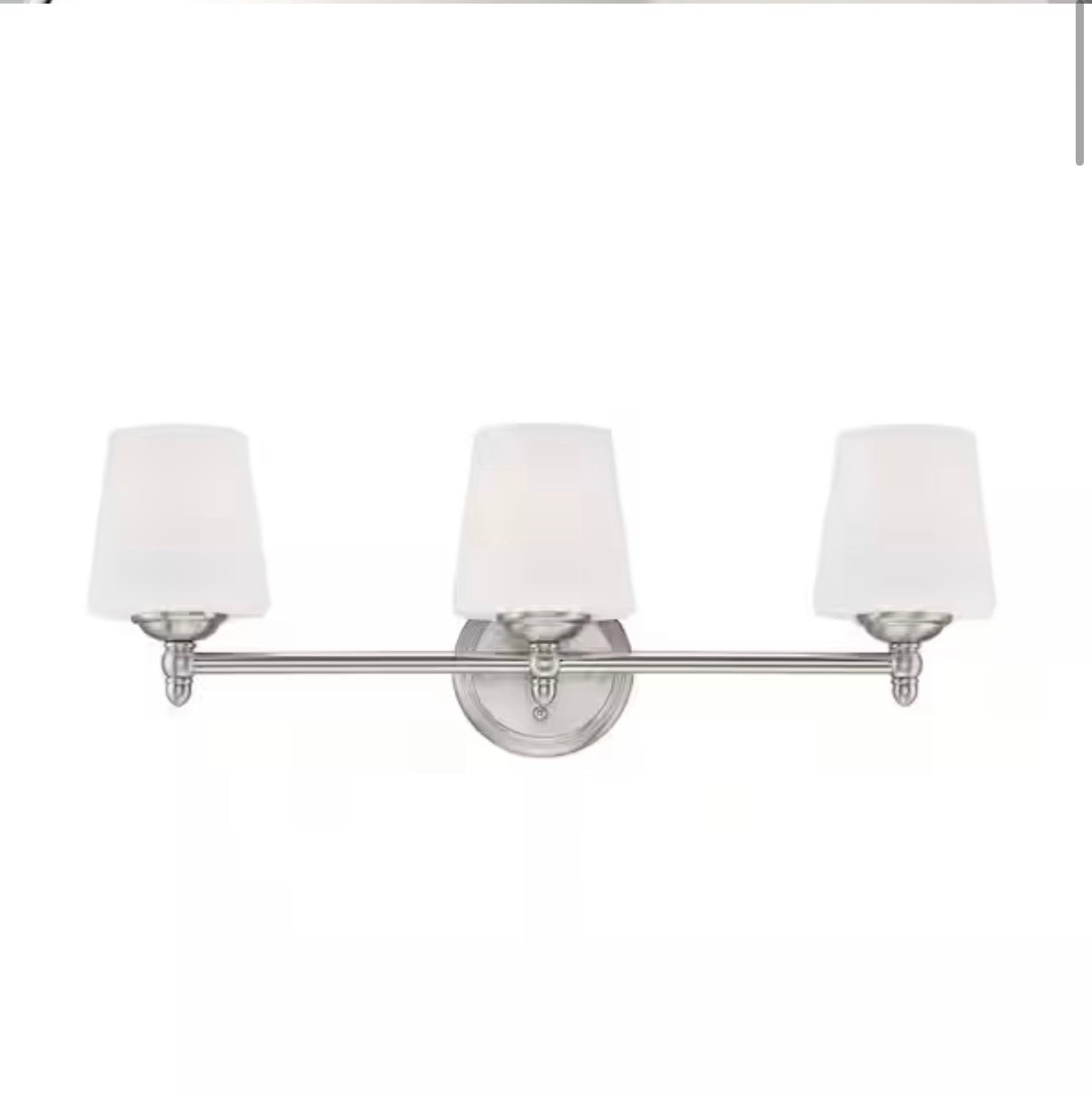 Darcy  3-Light Brushed Nickel Transitional Vanity Light