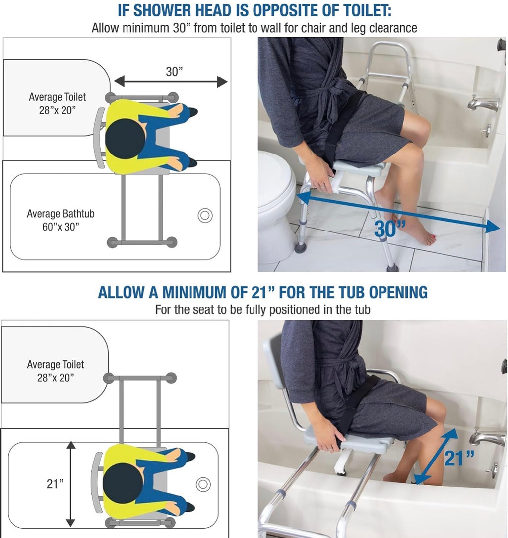 Heavy duty Transfer Bench with cut-out seat