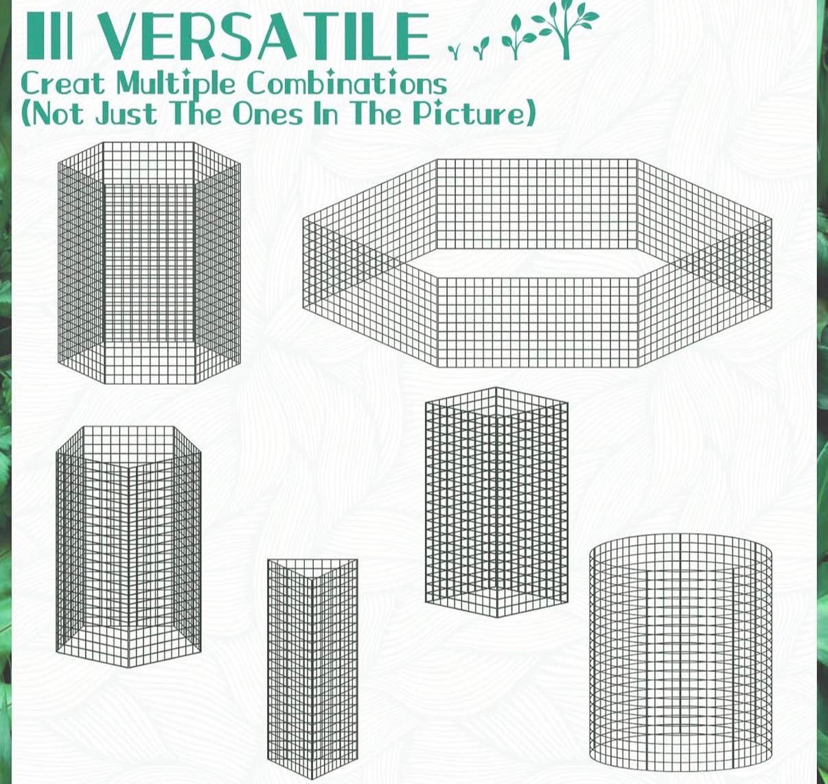 24"x 12" Large Wire Plant Protectors  30 PCs