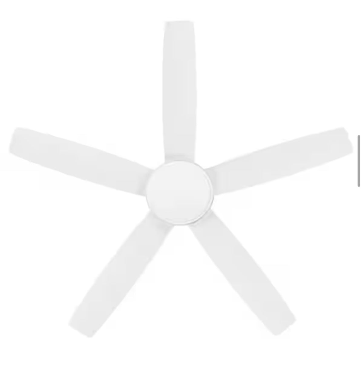 Banksville 52 in. White Flush Mount Ceiling Fan