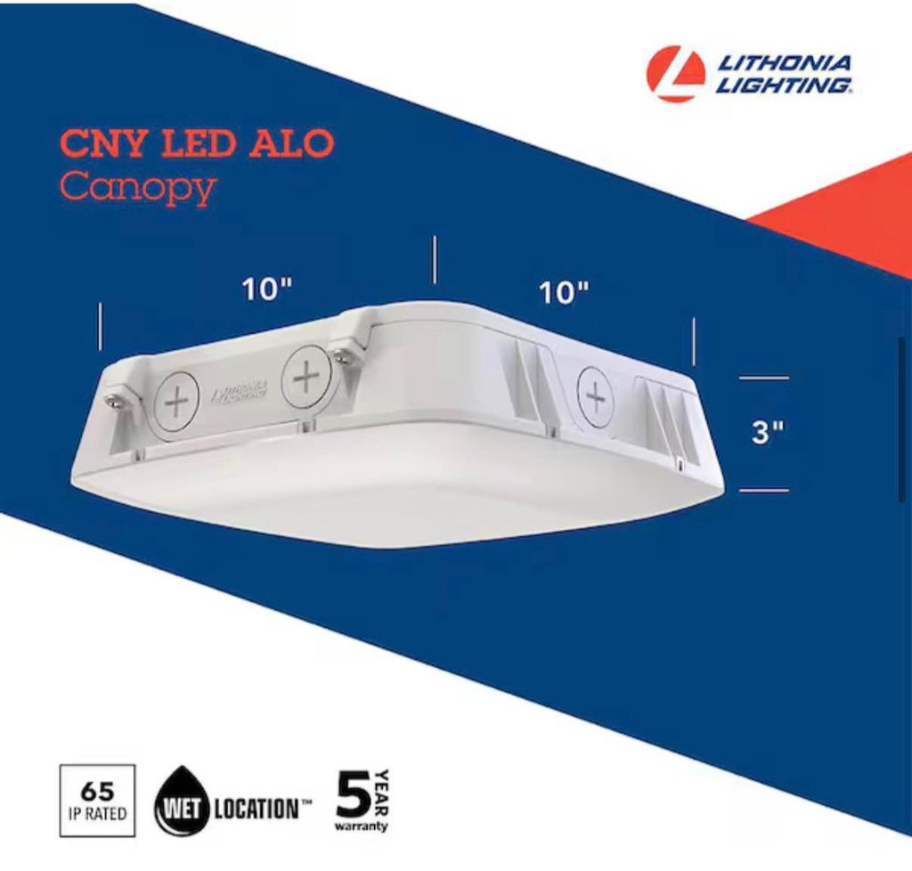 CNY White Outdoor Integrated LED Canopy Light