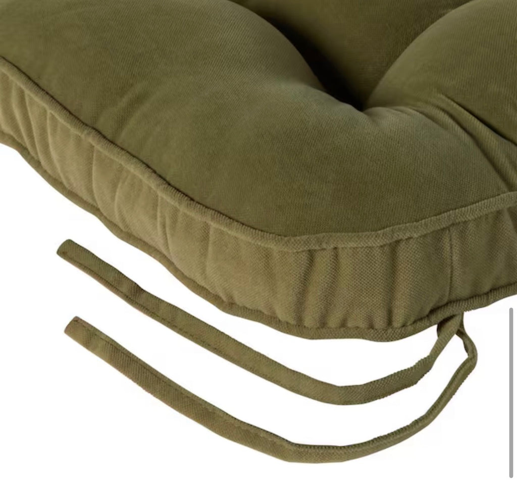 Hyatt Moss Microfiber Chair Pad (Set of 2)