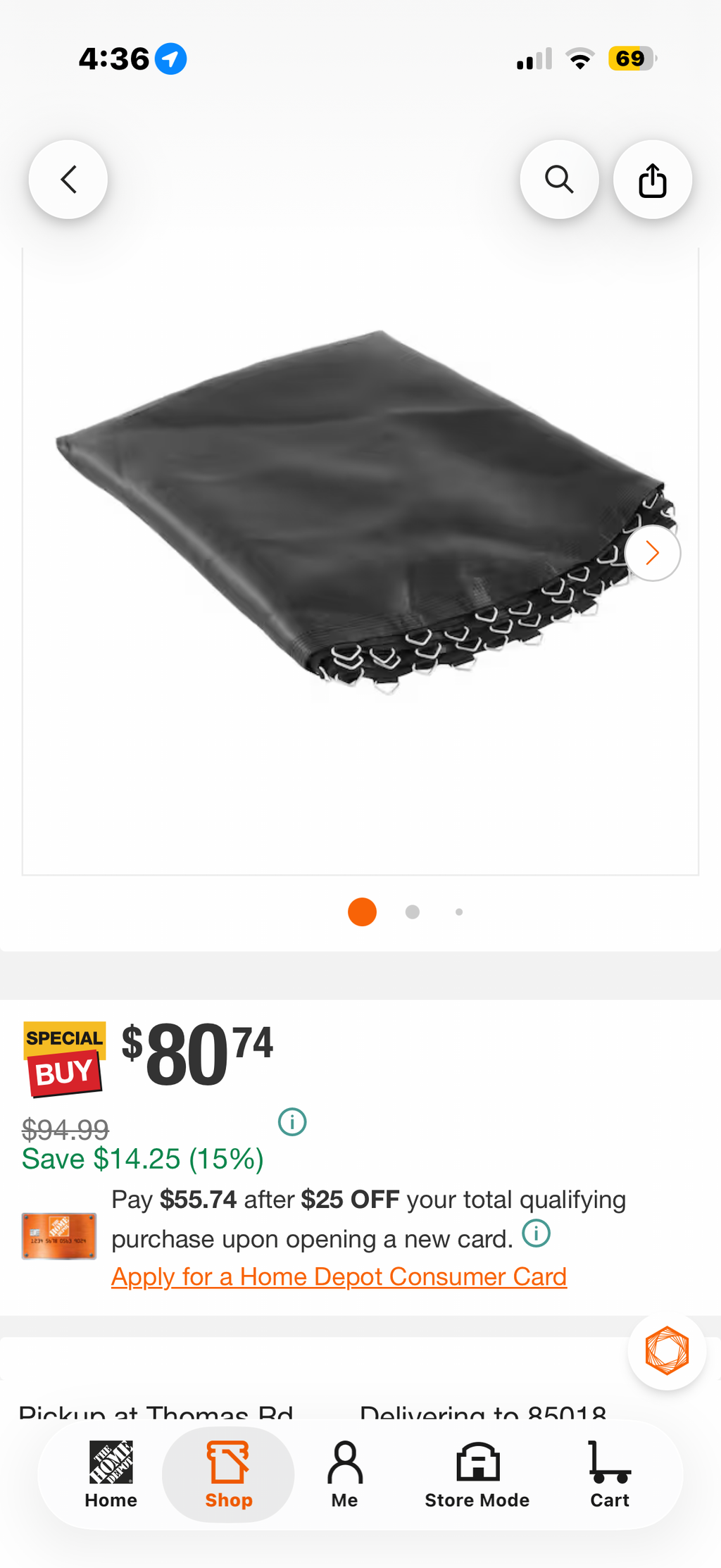 Trampoline Replacement Jumping Mat, Fits for 14 ft