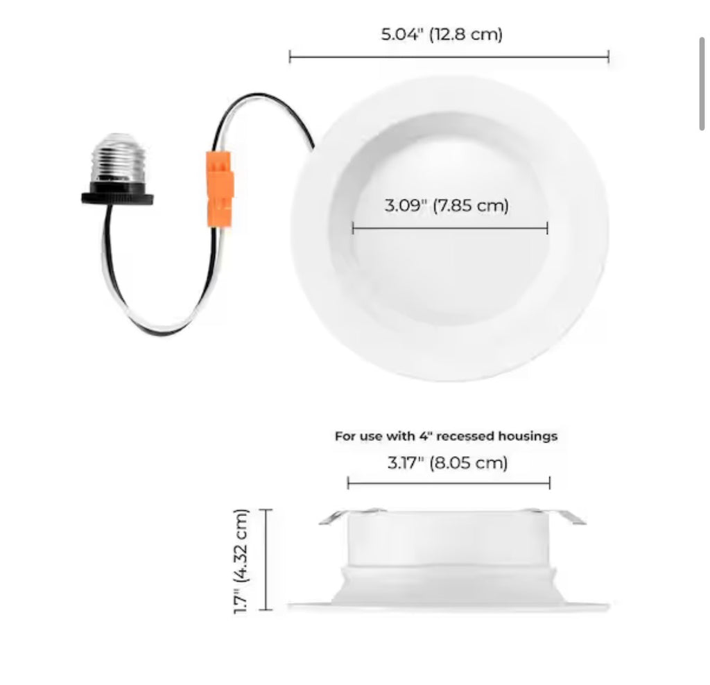 12-pack 4 in. LED Recessed Light