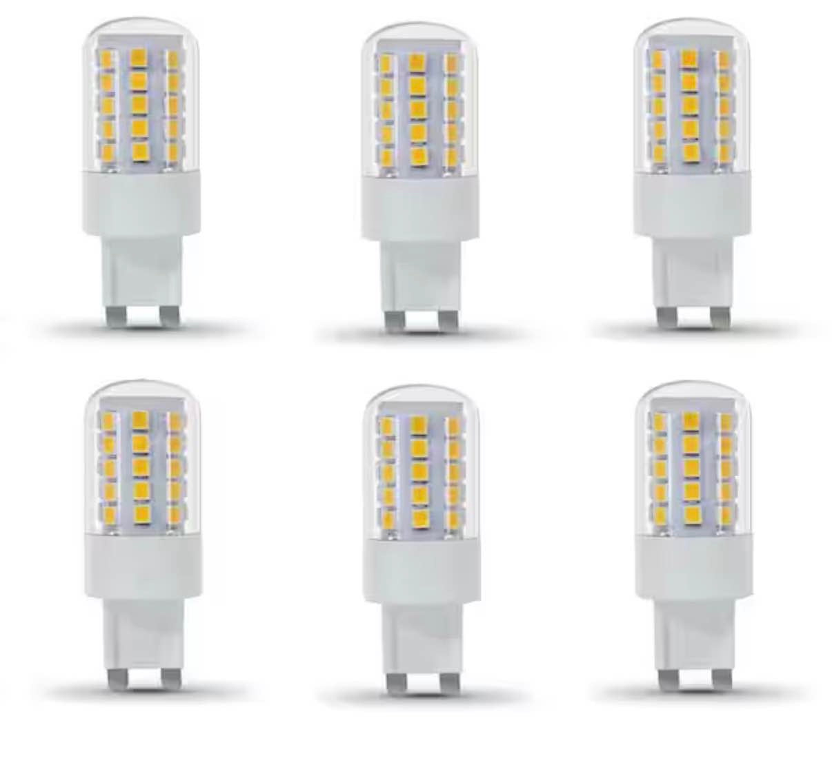 40-Watt Equivalent T4 Dimmable G9 Bi-Pin LED Light Bulb (6-Pack)