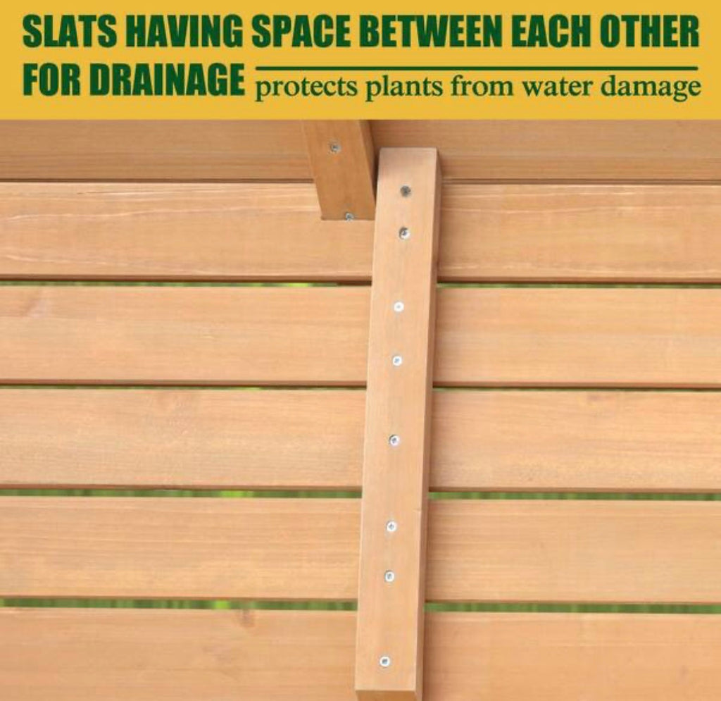 71 in. L Large Cedar Wooden Raised Garden Bed